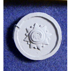 Round Shield with Sun Motif